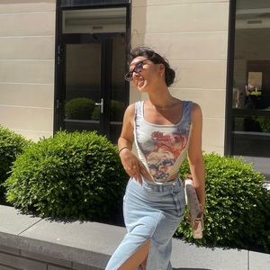 Angel renaissance corset top